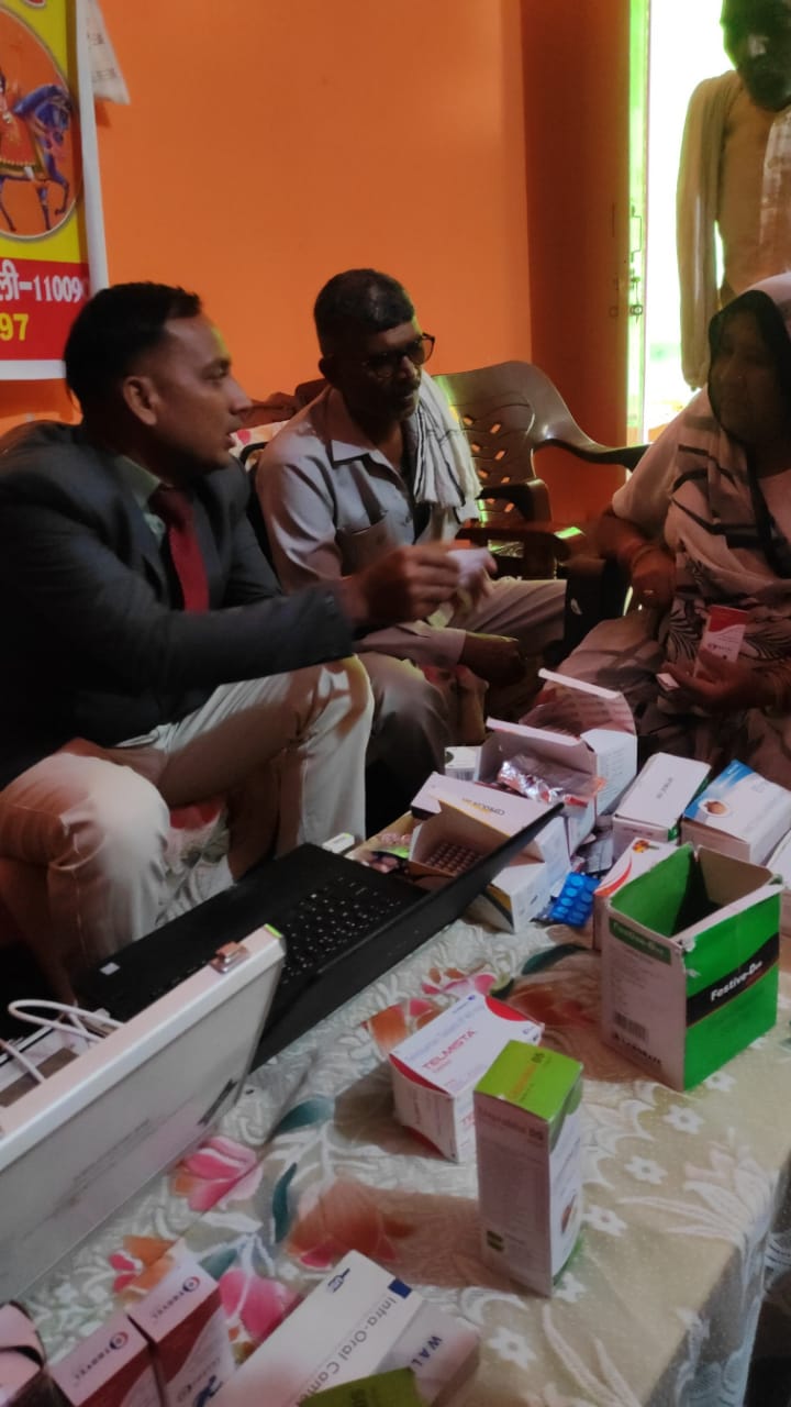 बुलंदशहर जिले के पंड्रावल यूपी में आज निःशुल्क स्वास्थ्य शिविर