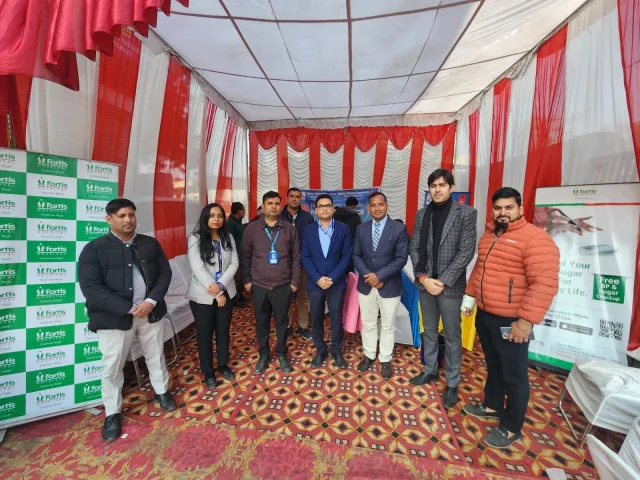 दिल्ली के संजय गांधी ट्रांसपोर्ट नगर में निःशुल्क स्वास्थ्य जांच शिविर